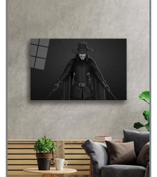 Vendetta Art Design rectangular special Glass Picture!